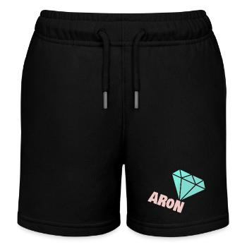 Noble Aron - Short de jogging enfant bio Stanley/Stella - noir - Devant