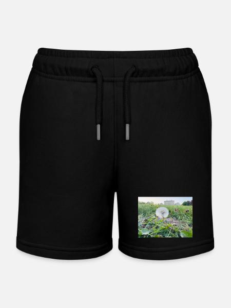 Rêves de pissenlit - Short de jogging enfant bio Stanley/Stella - noir