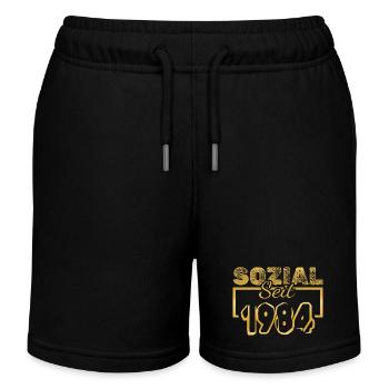 seit 1984 - Kinder Organic Joggingshorts Mini Bolter von Stanley/Stella - Schwarz - Vorne