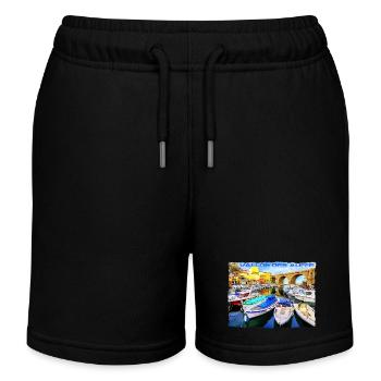 Vallon des Auffes Marseille - Short de jogging enfant bio Stanley/Stella - noir - Devant
