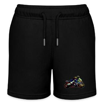 Moto teinté - Short de jogging enfant bio Stanley/Stella - noir - Devant