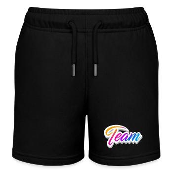 Team - Kinder Organic Joggingshorts Mini Bolter von Stanley/Stella - Schwarz - Vorne
