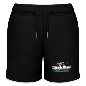 swimmer - Kids Organic Sweat Shorts by Stanley/Stella - black - Front