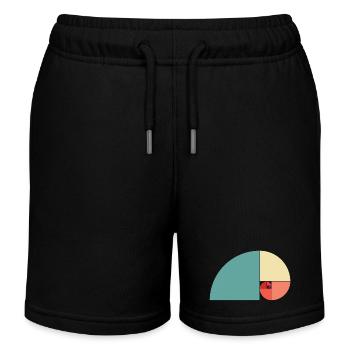 Couleur du ratio d’or - Short de jogging enfant bio Stanley/Stella - noir - Devant