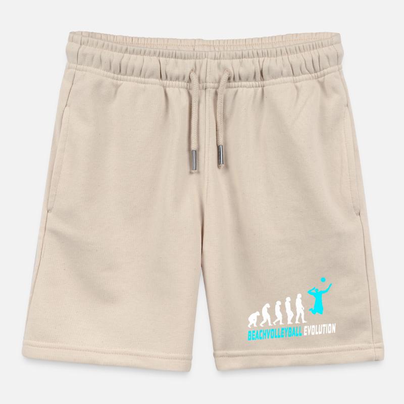 Beachvolleyball Evolution Design / Geschenkidee Kinder Organic Joggingshorts Mini Bolter von Stanley/Stella