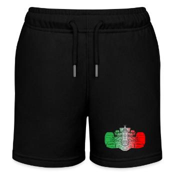 Italie Voitures de course - Short de jogging enfant bio Stanley/Stella - noir - Devant