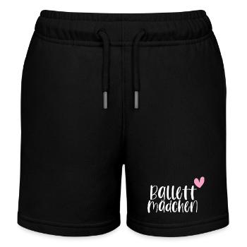 Ballett Mädchen tanzen Ballerina Geschenk - Kinder Organic Joggingshorts Mini Bolter von Stanley/Stella - Schwarz - Vorne