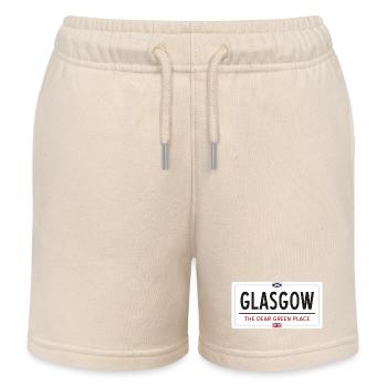 Signe de nom de lieu de Glasgow - Short de jogging enfant bio Stanley/Stella - écru doux - Devant