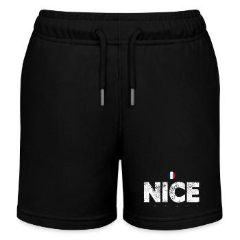 Nizza Frankreich Verzweifelte Briefe - Kinder Organic Joggingshorts Mini Bolter von Stanley/Stella - Schwarz - Vorne