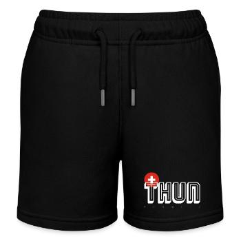 Thoune - Short de jogging enfant bio Stanley/Stella - noir - Devant
