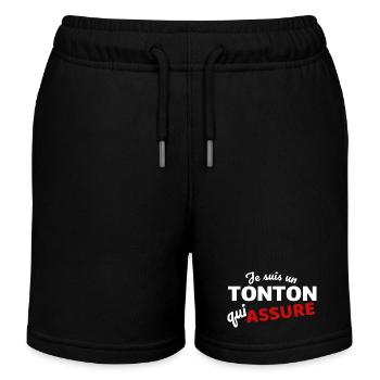 Ich bin ein Onkel, der dafür sorgt, dass - Kinder Organic Joggingshorts Mini Bolter von Stanley/Stella - Schwarz - Vorne