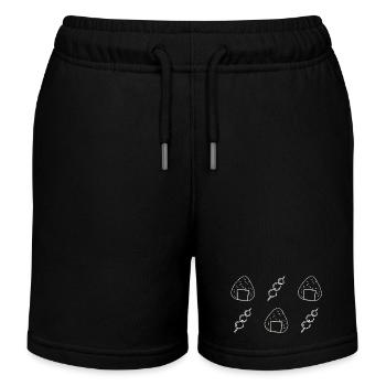 Onigiri und Dango - Reisbällchen - Snacks - Japan - Kinder Organic Joggingshorts Mini Bolter von Stanley/Stella - Schwarz - Vorne