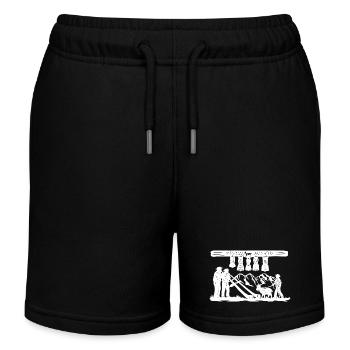 Glockenklang_white - Kinder Organic Joggingshorts Mini Bolter von Stanley/Stella - Schwarz - Vorne