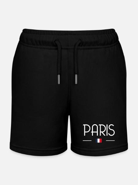 Paris - Short de jogging enfant bio Stanley/Stella - noir