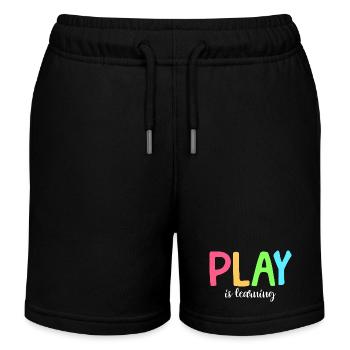 Spielen ist Lernen Vorschule Vorschule Kindergarte - Kinder Organic Joggingshorts Mini Bolter von Stanley/Stella - Schwarz - Vorne