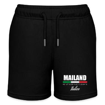 Milan - Kids Organic Sweat Shorts by Stanley/Stella - black - Front
