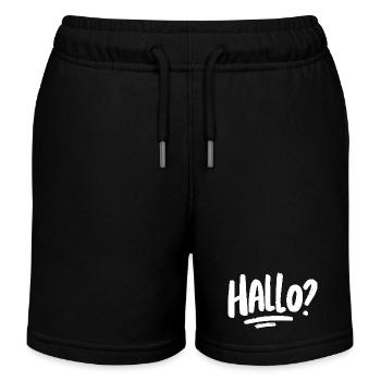Hallo? - weiß - Kinder Organic Joggingshorts Mini Bolter von Stanley/Stella - Schwarz - Vorne