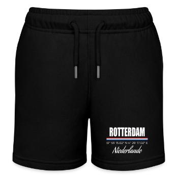 Rotterdam - Kinder Organic Joggingshorts Mini Bolter von Stanley/Stella - Schwarz - Vorne