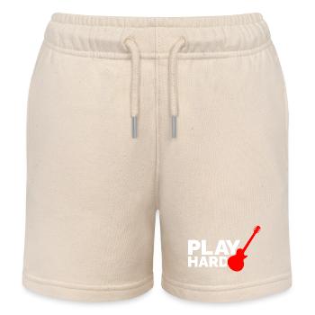 Jouez dur - Short de jogging enfant bio Stanley/Stella - écru doux - Devant