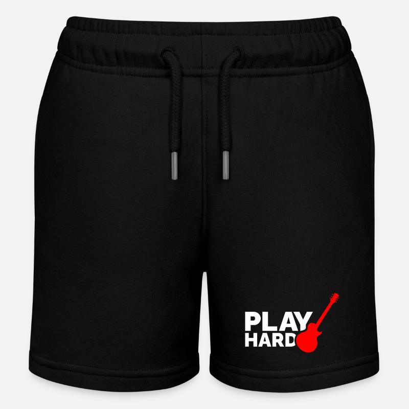 Play Hard - Kinder Organic Joggingshorts Mini Bolter von Stanley/Stella - Schwarz