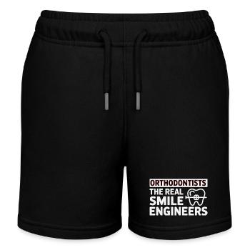 Zahnsachverständiger Ingenieur für strukturelle Ausrichtung Getriebe - Kinder Organic Joggingshorts Mini Bolter von Stanley/Stella - Schwarz - Vorne