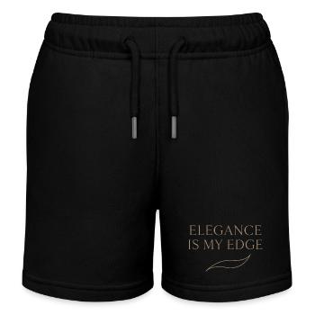 Eleganter Femininer Lebensstil, Sanfte - Kinder Organic Joggingshorts Mini Bolter von Stanley/Stella - Schwarz - Vorne