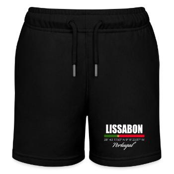 Lissabon - Kinder Organic Joggingshorts Mini Bolter von Stanley/Stella - Schwarz - Vorne