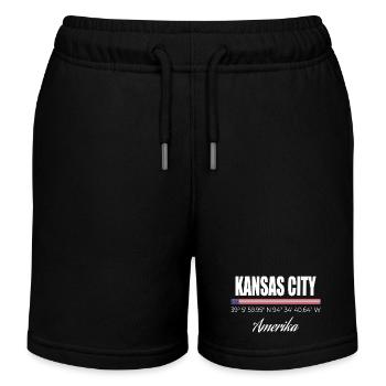 Kansas City - Short de jogging enfant bio Stanley/Stella - noir - Devant