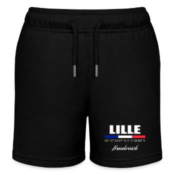 Lille - Short de jogging enfant bio Stanley/Stella - noir - Devant