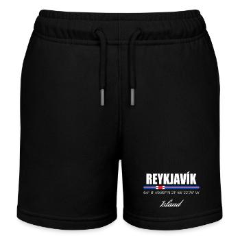 REYKJAVÍK - Kinder Organic Joggingshorts Mini Bolter von Stanley/Stella - Schwarz - Vorne