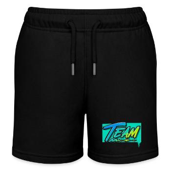 Team - Kids Organic Sweat Shorts by Stanley/Stella - black - Front