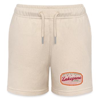 Zakopane Poland Schneeski-Bergabzeichen - Kinder Organic Joggingshorts Mini Bolter von Stanley/Stella - Natur - Vorne