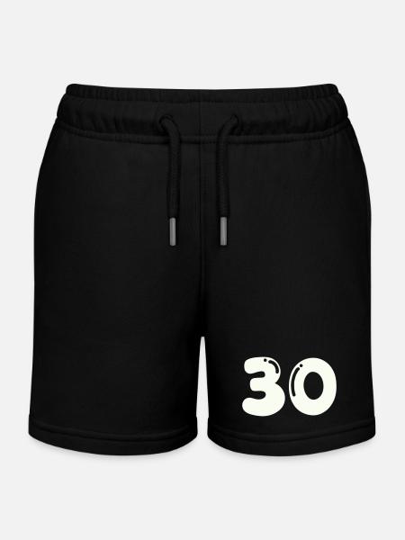 30 - Short de jogging enfant bio Stanley/Stella - noir