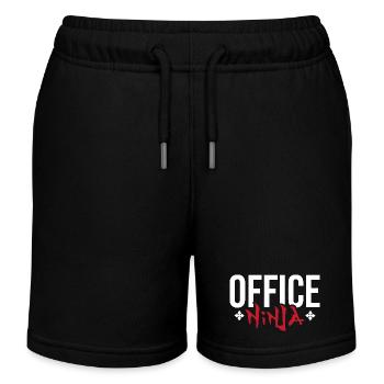 Ninja de bureau - Short de jogging enfant bio Stanley/Stella - noir - Devant