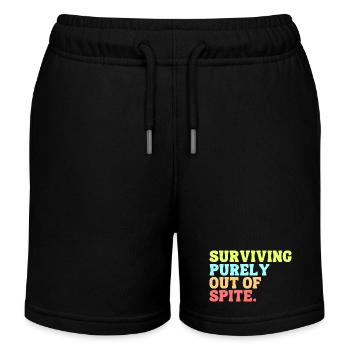 Survivre purement par rancune - Short de jogging enfant bio Stanley/Stella - noir - Devant