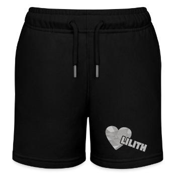 Herzchen Lilith - Kinder Organic Joggingshorts Mini Bolter von Stanley/Stella - Schwarz - Vorne
