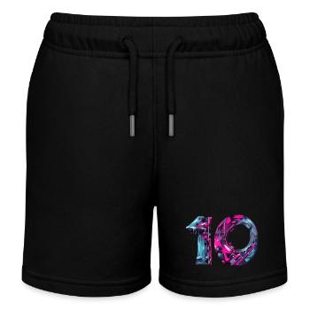 NR. 10 NUMMER 10 COOL 10. GEBURTSTAG - Kinder Organic Joggingshorts Mini Bolter von Stanley/Stella - Schwarz - Vorne