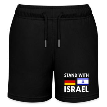 Israel - Kinder Organic Joggingshorts Mini Bolter von Stanley/Stella - Schwarz - Vorne