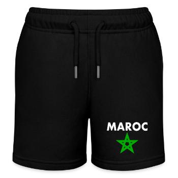 Marokko - Kinder Organic Joggingshorts Mini Bolter von Stanley/Stella - Schwarz - Vorne
