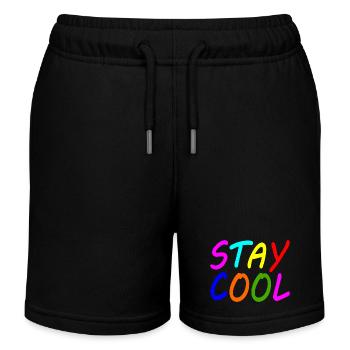 Stay cool - Short de jogging enfant bio Stanley/Stella - noir - Devant