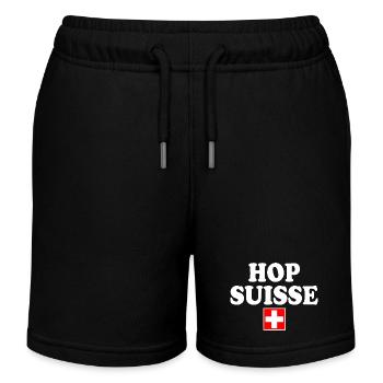 Hop suisse - Kinder Organic Joggingshorts Mini Bolter von Stanley/Stella - Schwarz - Vorne