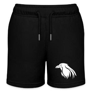 Mignon corbeau rusé - Short de jogging enfant bio Stanley/Stella - noir - Devant