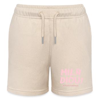 Mila diou !! - Short de jogging enfant bio Stanley/Stella - écru doux - Devant
