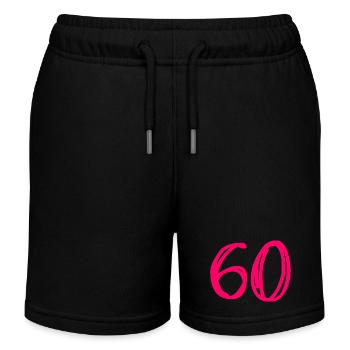 60. 60 YEARS. 60th ANNIVERSARY. 60TH BIRTHDAY. - Kids Organic Sweat Shorts by Stanley/Stella - black - Front