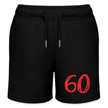 60. 60 YEARS. 60th ANNIVERSARY. 60TH BIRTHDAY. - Kids Organic Sweat Shorts by Stanley/Stella - black - Front