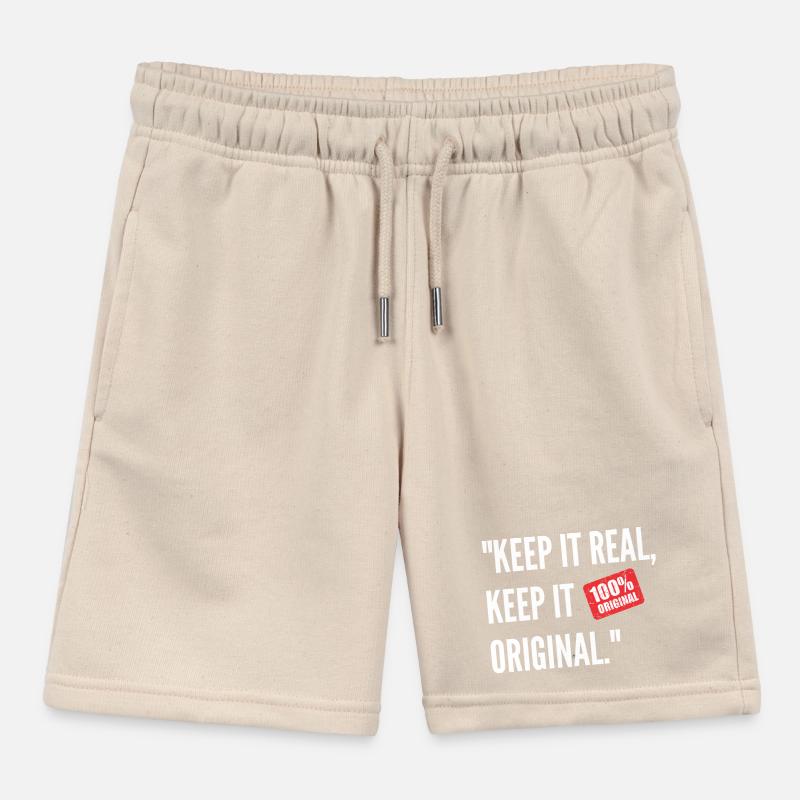 Paroles de sagesse réelles et simplement originales Short de jogging enfant bio Stanley/Stella