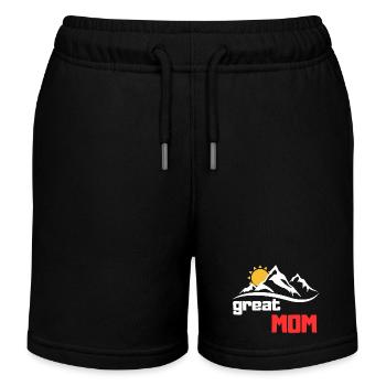 tolle Mama - Kinder Organic Joggingshorts Mini Bolter von Stanley/Stella - Schwarz - Vorne