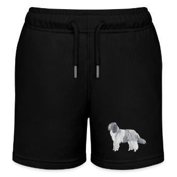 Schapendoes Funnydog - Kinder Organic Joggingshorts Mini Bolter von Stanley/Stella - Schwarz - Vorne