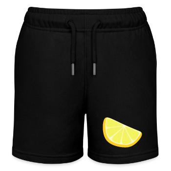 tranche de citron - Short de jogging enfant bio Stanley/Stella - noir - Devant