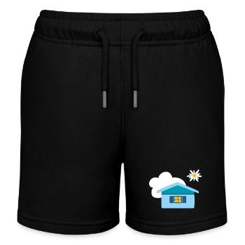 Hüttenzauber - Kinder Organic Joggingshorts Mini Bolter von Stanley/Stella - Schwarz - Vorne